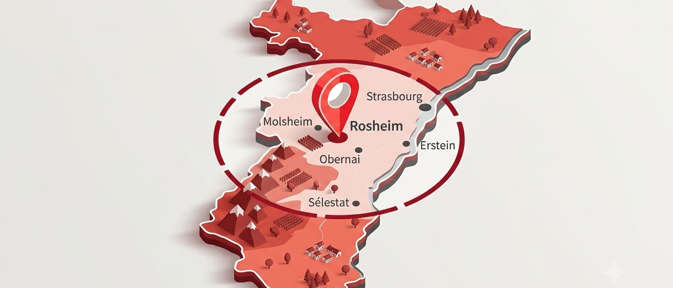 Zone d'intervention Meglen autour de Rosheim, Bas-Rhin