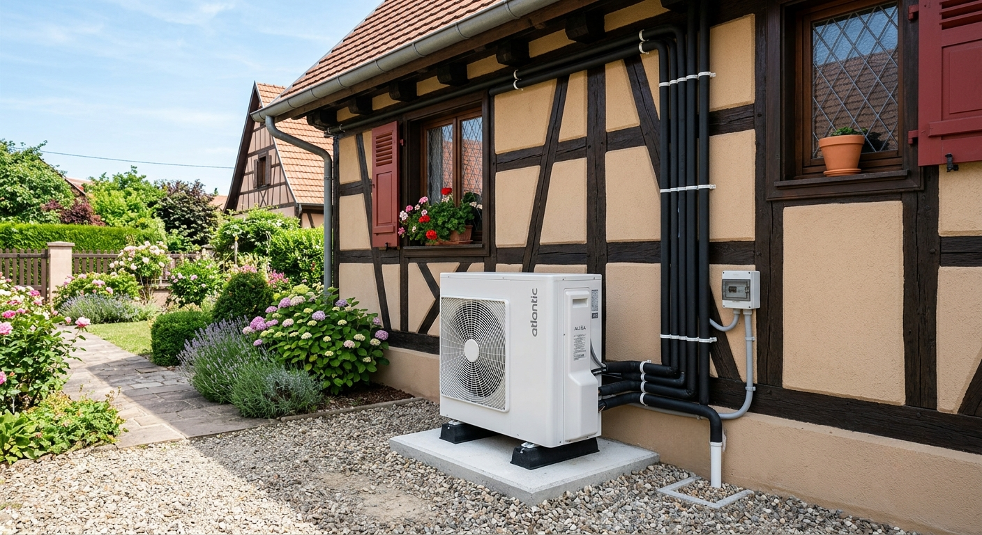 Pompe à chaleur installée
